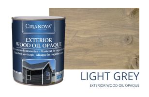 LIGHT GREY Ciranova Exterior Wood Oil Opaque
