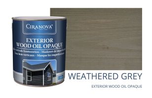WEATHERED GREY Ciranova Exterior Wood Oil Opaque