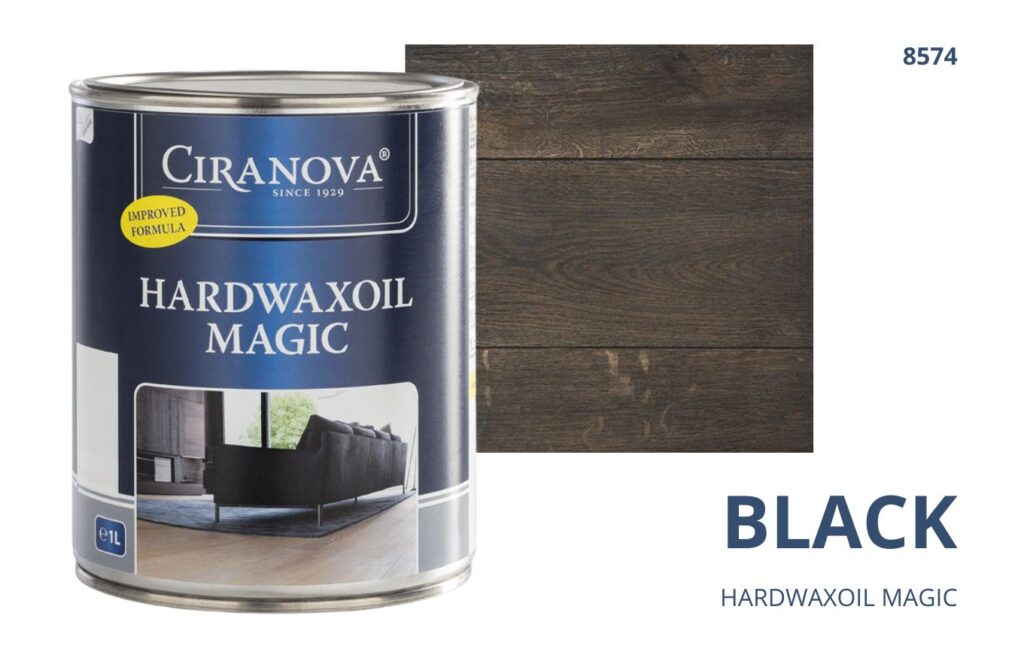 Hardwaxoil MAGIC CIRANOVA twardy olej woskowy szybkoschnący magic ciranova BLACK 8574