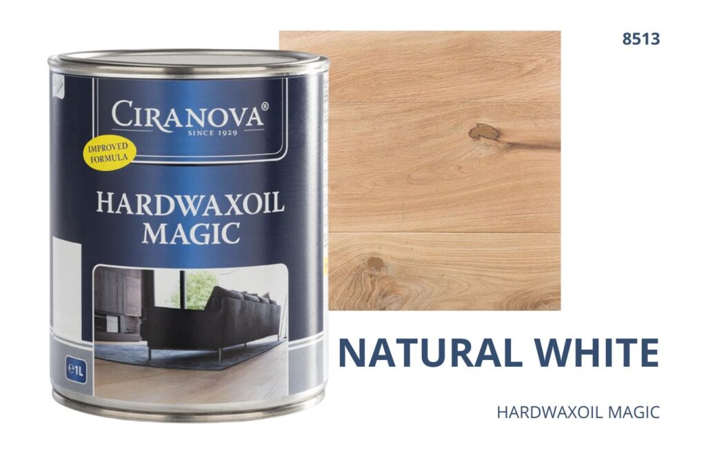 Hardwaxoil MAGIC CIRANOVA twardy olej woskowy szybkoschnący magic ciranova NATURAL WHITE 8513