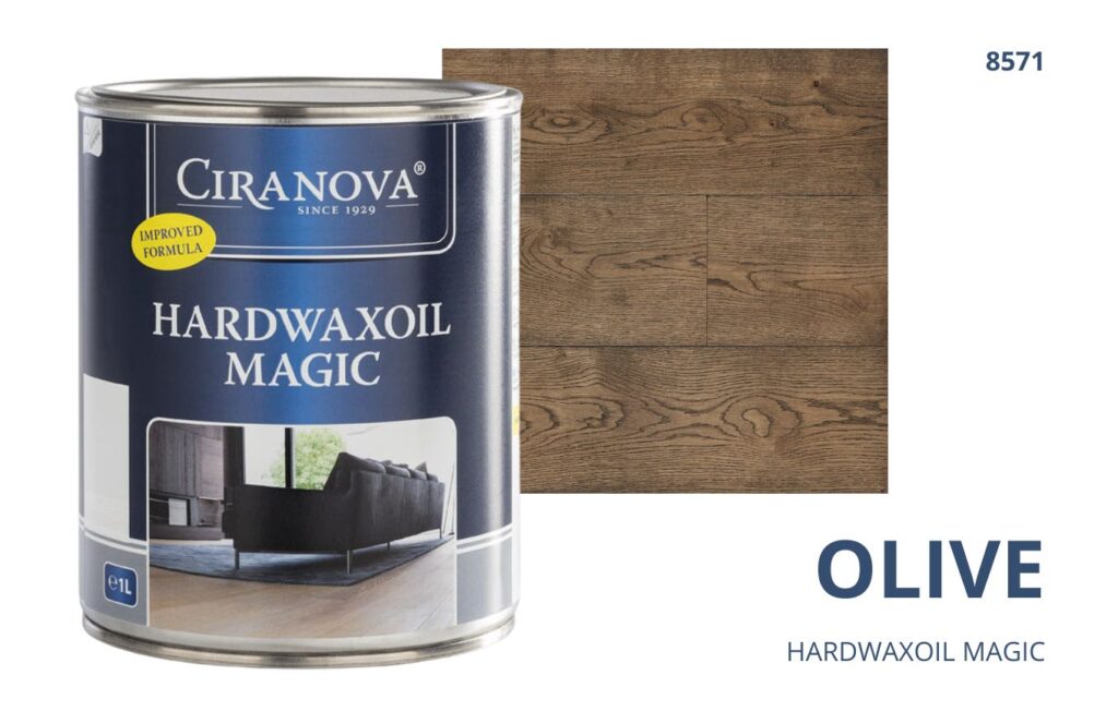 Hardwaxoil MAGIC CIRANOVA twardy olej woskowy szybkoschnący magic ciranova OLIVE 8571
