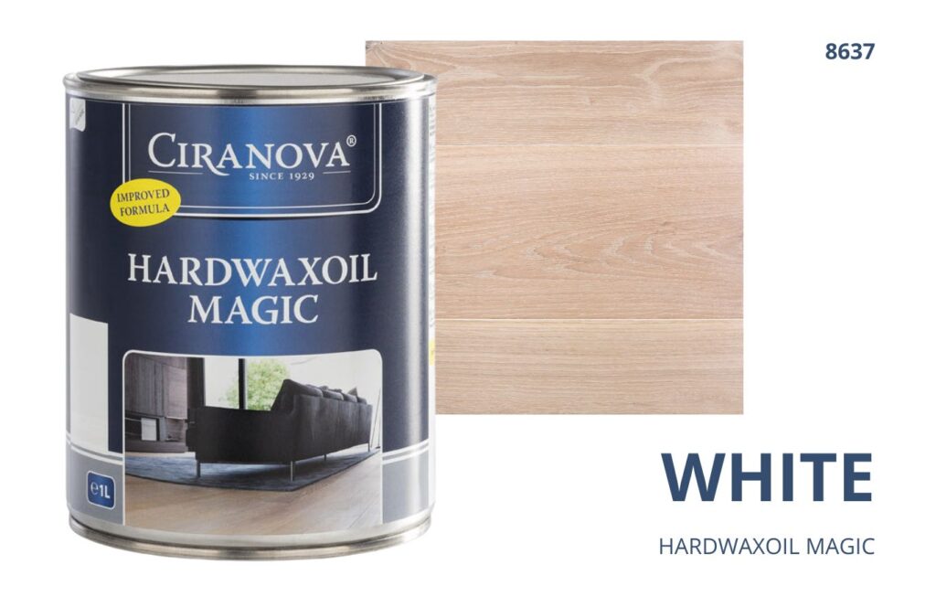 Hardwaxoil MAGIC CIRANOVA twardy olej woskowy szybkoschnący magic ciranova WHITE 8637