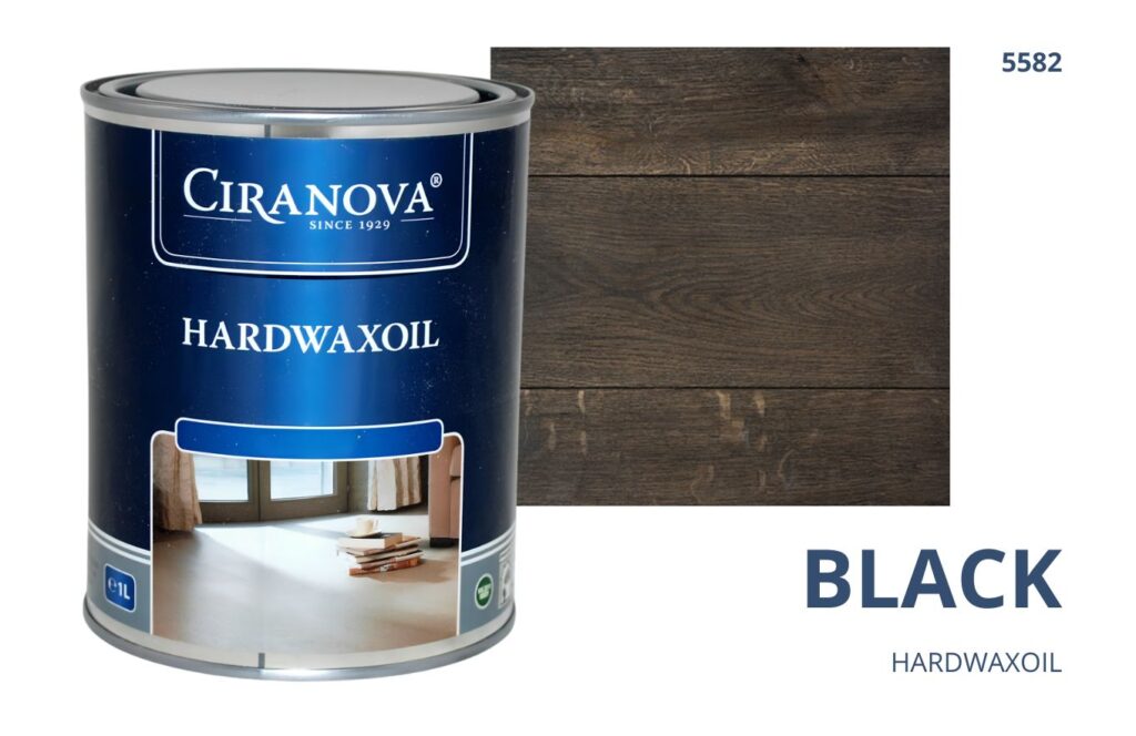 CIRANOVA Hardwaxoil olejowosk wosk twardy olejny do drewna hard wax oil do podłóg BLACK 5582