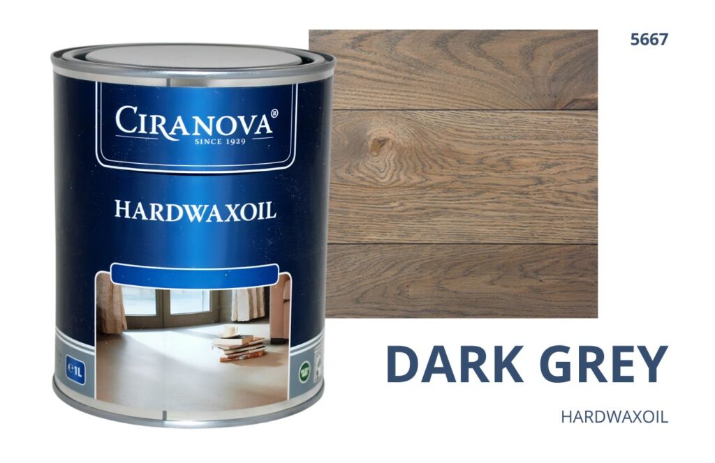 CIRANOVA Hardwaxoil olejowosk wosk twardy olejny do drewna hard wax oil do podłóg DARK GREY 5667