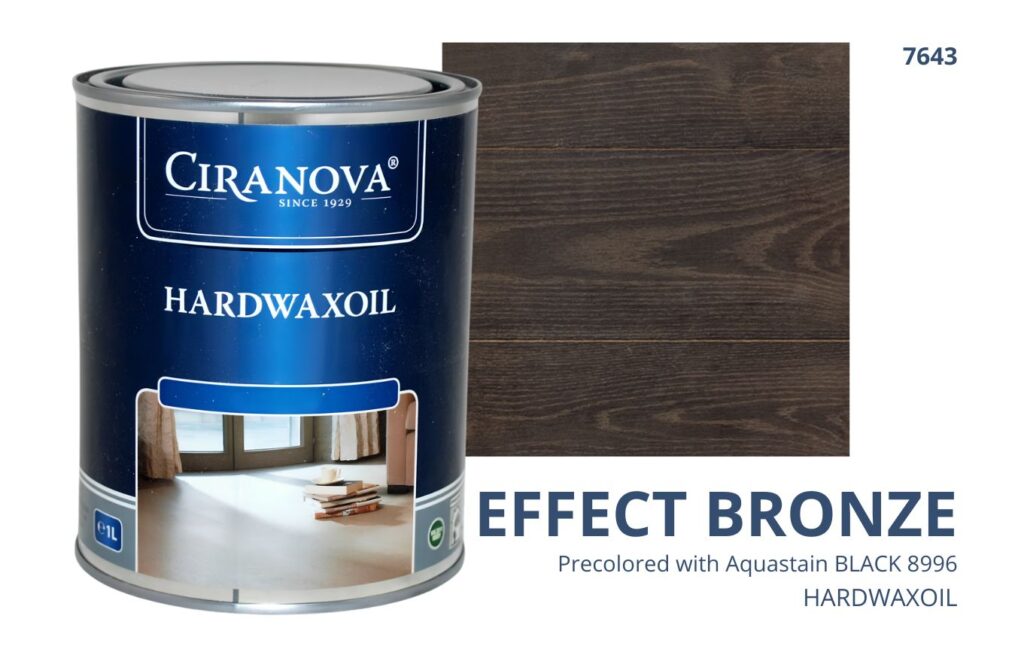 CIRANOVA Hardwaxoil olejowosk wosk twardy olejny do drewna hard wax oil do podłóg EFFECT BRONZE 7643