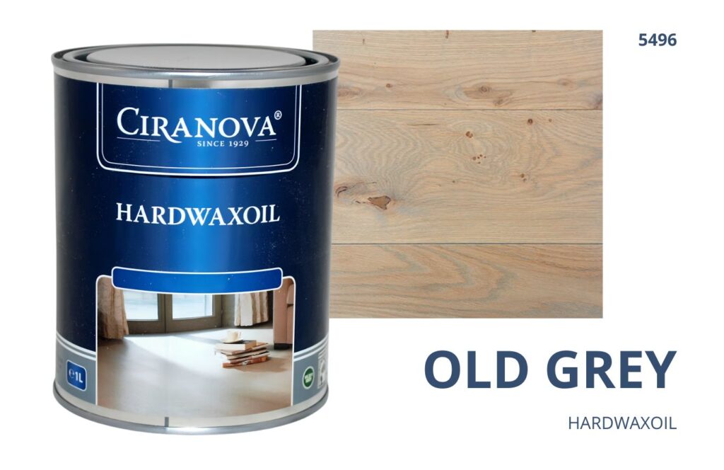 CIRANOVA Hardwaxoil olejowosk wosk twardy olejny do drewna hard wax oil do podłóg OLD GREY 5496